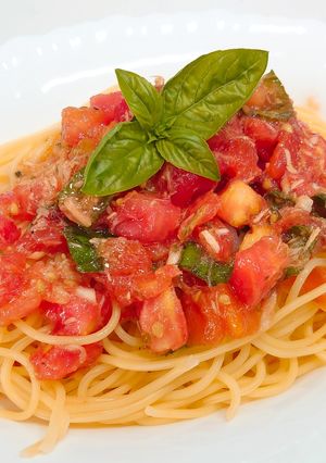 トマトとバジルの冷製パスタ-レシピのメイン写真