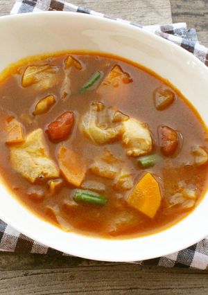 トマト入りスープカレー(トマト給食)-レシピのメイン写真