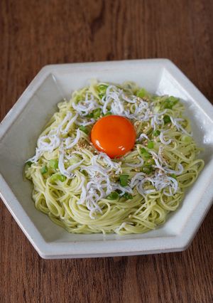 あらびき茶油そうめん-レシピのメイン写真