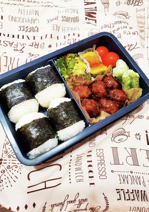 男子高校生おにぎり弁当-レシピのメイン写真