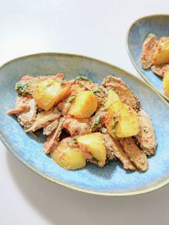 じゃがいもとごぼうの明太味噌マヨ和え-レシピのメイン写真