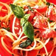 トマトとバジルの冷製パスタ。お弁当にも!