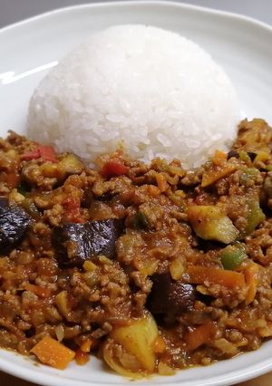 ナスのドライカレー-レシピのメイン写真