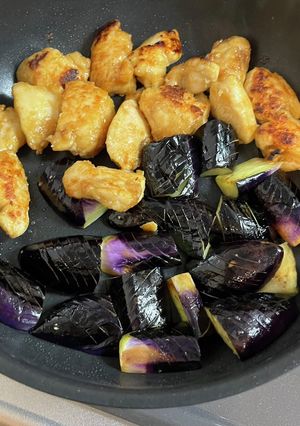 鶏むねナス-レシピのメイン写真