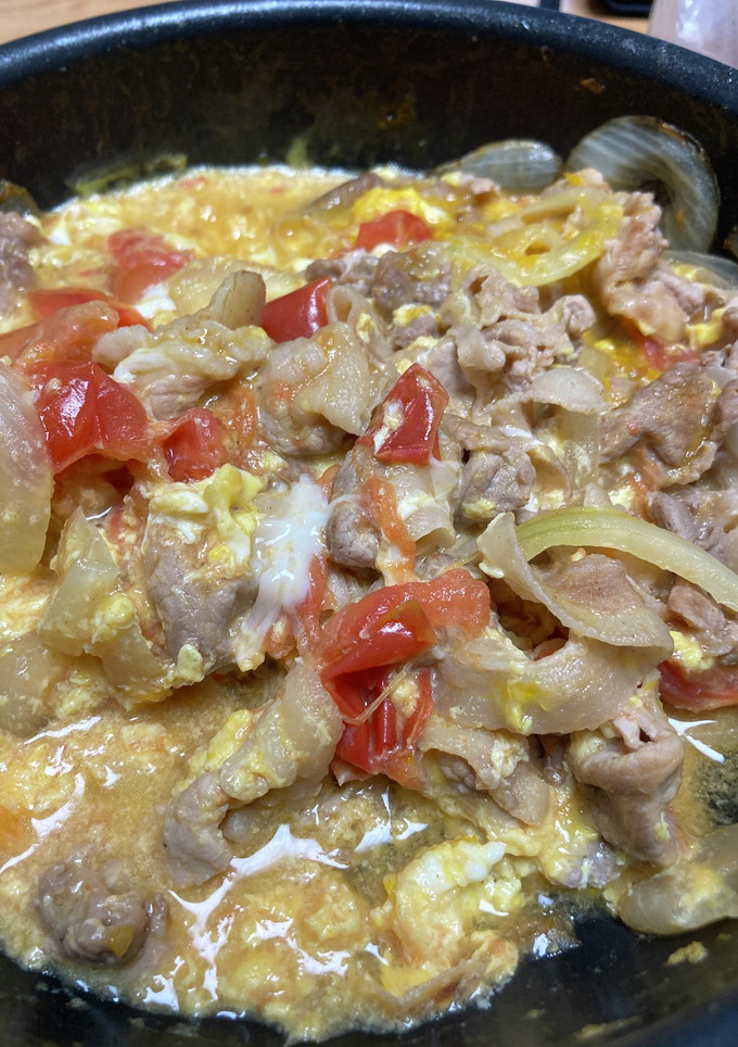 豚肉と玉ねぎのトマト煮-レシピのメイン写真
