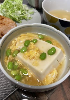 お豆腐と枝豆とたまご-レシピのメイン写真
