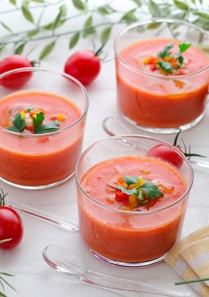 夏野菜の簡単ガスパチョ（冷製スープ）-レシピのメイン写真