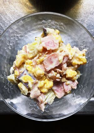 計量不要☆さつま芋とベーコンのサラダ-レシピのメイン写真