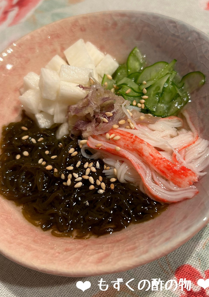 簡単♡もずくのさっぱり酢の物♪-レシピのメイン写真