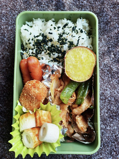 ある日の息子弁当-レシピのメイン写真