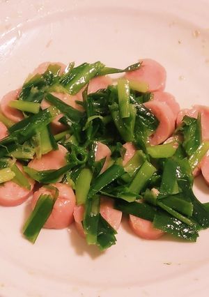 “魚肉ソーセージ・ニラ入りバター”-レシピのメイン写真