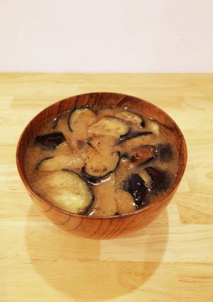 しょうが香る焼き茄子のかんたん味噌汁-レシピのメイン写真