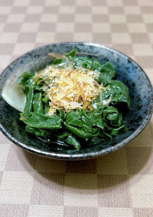 何味でも合う♪金時草のおひたし-レシピのメイン写真