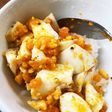 醤油&ブラックペッパーでゆで卵ご飯♡