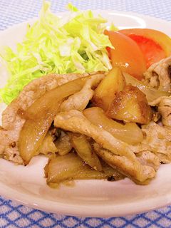 豚肉のりんごしょうが焼き-レシピのメイン写真