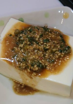 簡単！豆腐の旨い食べ方☆ごまわさび冷奴♪-レシピのメイン写真