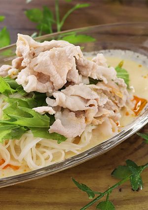 極旨☆豚しゃぶごま豆乳そうめん-レシピのメイン写真