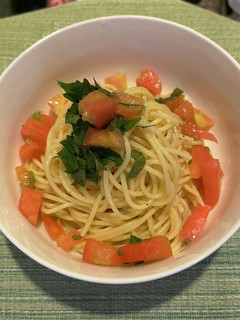 シソとトマトの冷製パスタ-レシピのメイン写真