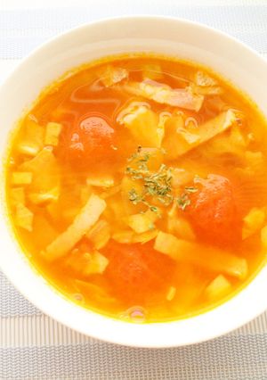 ミネストロンスープ（トマト給食）-レシピのメイン写真