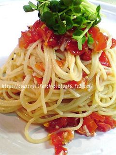サラダ感覚で★ミニトマトの冷製パスタ-レシピのメイン写真