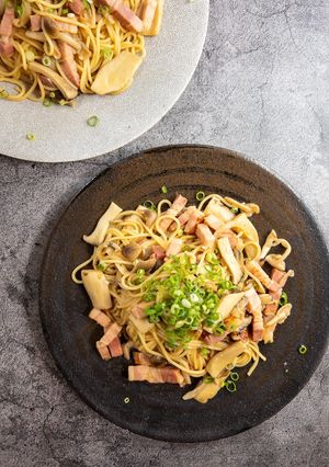 きのことベーコンの和風バター醤油パスタ-レシピのメイン写真