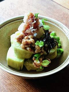 丸ごとなすのレンジ蒸し★納豆おろし盛り-レシピのメイン写真