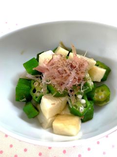 オクラと長いものおかか和え-レシピのメイン写真