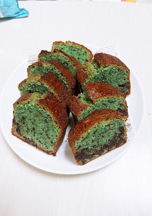 混ぜるだけ☆チョコミントパウンドケーキ-レシピのメイン写真