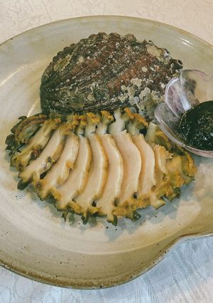 アワビのステーキ&特製・肝ソース-レシピのメイン写真