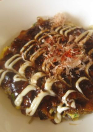 こんにゃくでお好み焼き★ダイエット-レシピのメイン写真
