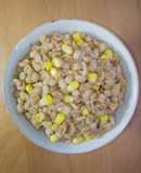 100%押し麦の豆板醤味噌 玉蜀黍麦飯