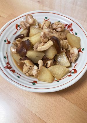 原本しいたけと大根と鶏肉の煮物-レシピのメイン写真