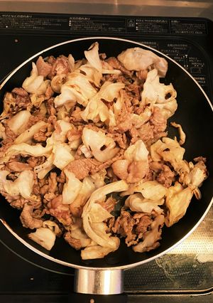 なんちゃって豆腐と豚肉の焼き物-レシピのメイン写真