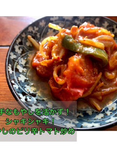 【ベルのタレ】もやしのピリ辛トマト炒め-レシピのメイン写真