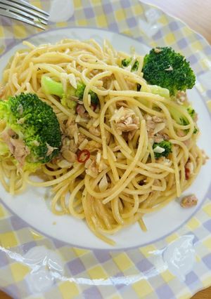 ブロッコリーが美味なペペロンチーノ♡-レシピのメイン写真