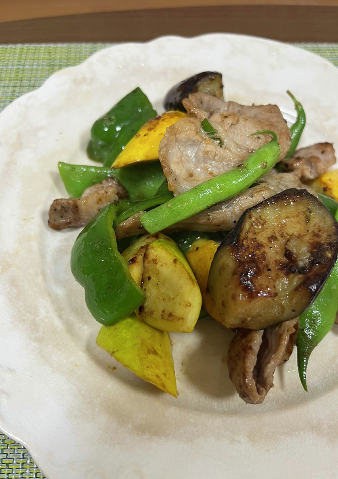 マキシマムだけ！夏野菜と豚肉の炒め物-レシピのメイン写真