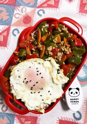 7/6ﾖｯﾁｬﾝ ガパオお弁当-レシピのメイン写真