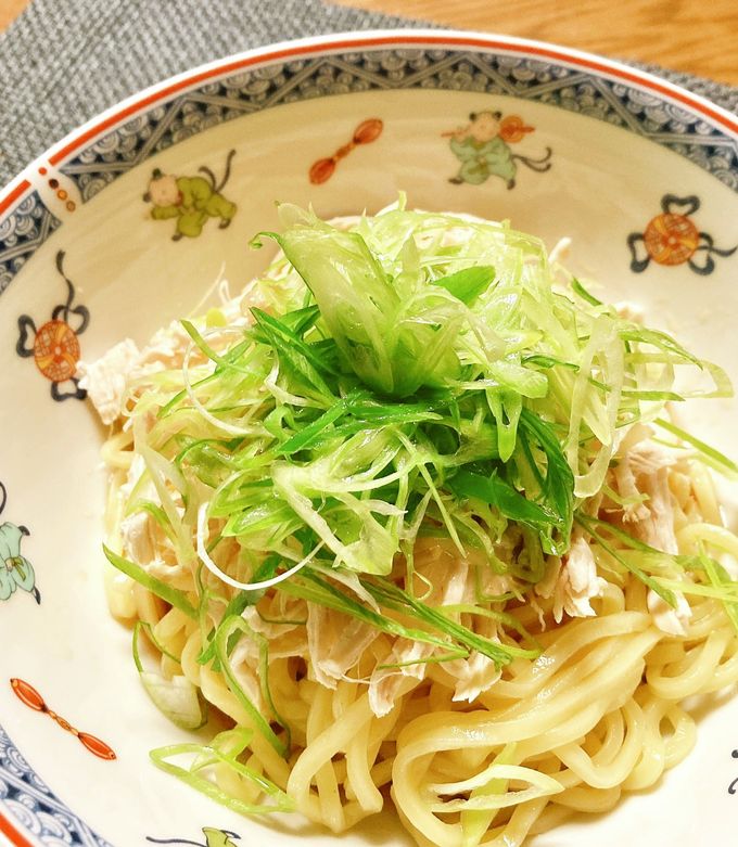 ねぎ鶏和え麺 混ぜ麵 混ぜそば-レシピのメイン写真