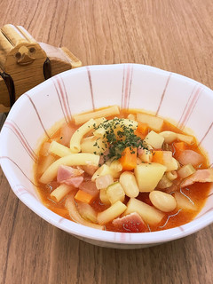 【大崎市】大豆入りミネストローネ【給食】-レシピのメイン写真