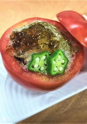 キラキラ！トマトカップのがごめ昆布サラダ-レシピのメイン写真