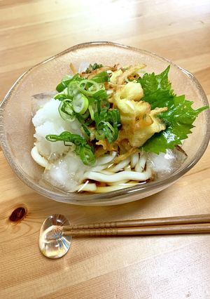 余りの天ぷらで　冷やし天ぷらうどん・蕎麦-レシピのメイン写真