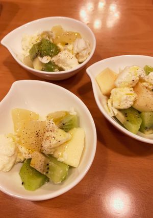 簡単!お好きなフルーツでカプレーゼ-レシピのメイン写真
