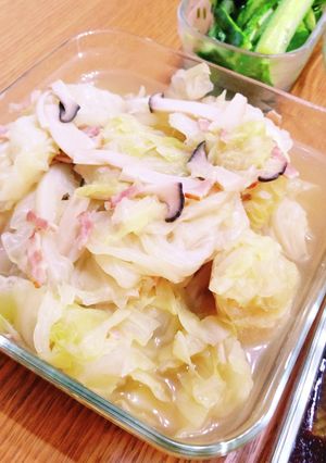 キャベツとベーコンのコンソメ煮-レシピのメイン写真