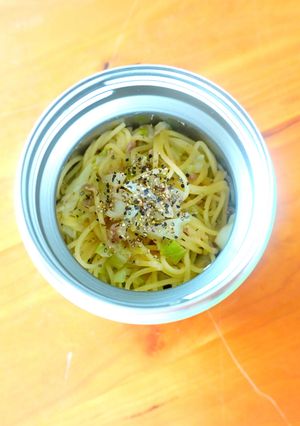 ツナとキャベツのバターめんつゆパスタ-レシピのメイン写真