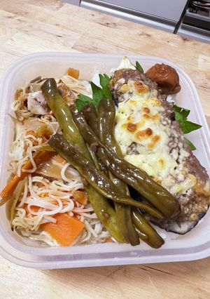 そーめんチャンプル&茄子の肉味噌焼き弁当-レシピのメイン写真