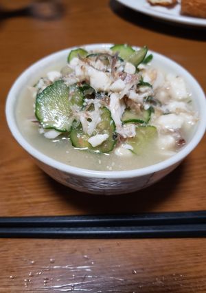 サバ缶で簡単冷汁-レシピのメイン写真