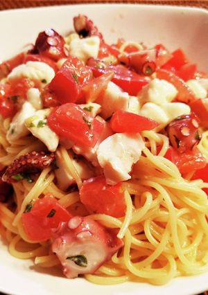 カプレーゼ風冷製パスタ-レシピのメイン写真
