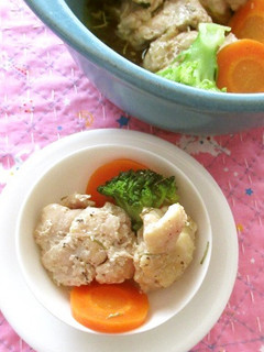 鶏肉・人参・ブロッコリーのレンジ煮込み-レシピのメイン写真