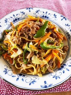 夏休みに簡単♪野菜たっぷり焼きそば♡-レシピのメイン写真