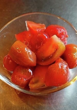 湯むきトマトのマリネ-レシピのメイン写真